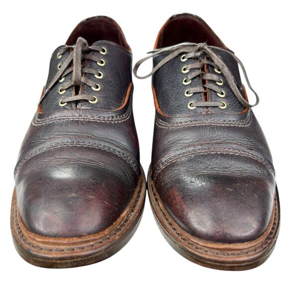 Allen Edmonds Men’s Overlord Brown Leather Cap Toe Oxford Size US 10 D